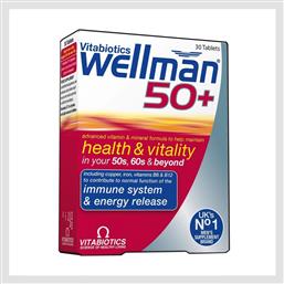 Vitabiotics Wellman 50+ 30 ταμπλέτες