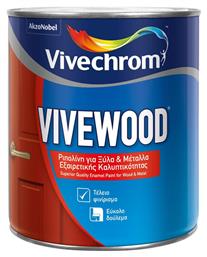 Vivechrom Ριπολίνη Διαλύτου Vivewood 0.75lt Λευκό Σατινέ