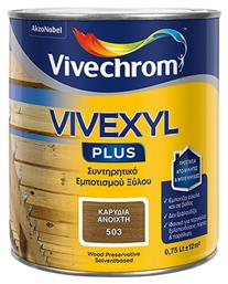 Vivechrom Vivexyl Plus Συντηρητικό Ξύλου Διαλύτου 505 Μαόνι Ματ 750ml