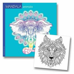 Βιβλίo Ζωγραφικής Anti-Stress Mandala Animals