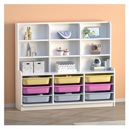 Βιβλιοθήκη Obia 132.6x30x115εκ. Λευκό