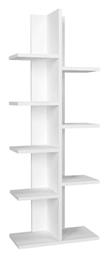 Βιβλιοθήκη Tree 45x21.4x113εκ. Λευκή