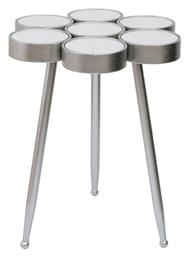 Βοηθητικό Τραπεζάκι 50x50x60cm Ασημί