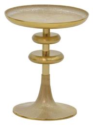 Βοηθητικό Τραπεζάκι Trego I 33x33x42cm Χρυσό-λευκό