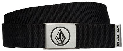 Volcom Circle Web Φαρδιά Ανδρική Ζώνη Ιμάντας Μαύρη