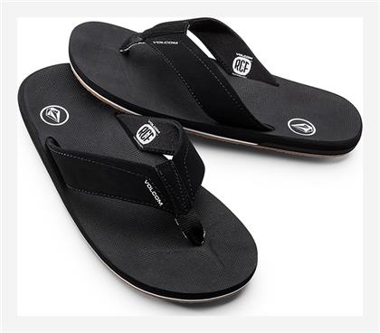 Volcom Victor Ανδρικά Flip Flops Μαύρα