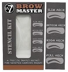 W7 Cosmetics Brow Master Stencil Αξεσουάρ Περιποίησης Φρυδιών