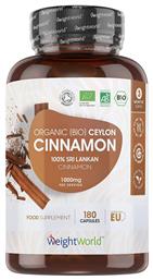 WeightWorld Cinnamon 1000mg 180 κάψουλες από το DealsShop