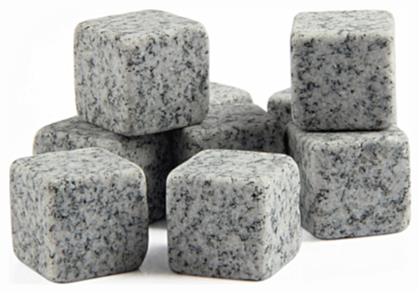 Whisky Stones Διακοσμητικά Παγάκια Πέτρινα 9τμχ