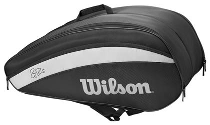 Wilson Federer Team 12-Pack Τσάντα Ώμου / Χειρός Τένις 12 Ρακετών Μαύρη από το E-tennis