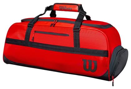 Wilson Large Duffel Τσάντα Ώμου / Χειρός Τένις 3 Ρακετών Κόκκινη από το E-tennis