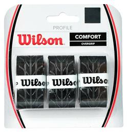 Wilson Profiole Comfort Overgrip Μαύρο 3τμχ