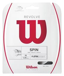 Wilson String Revolve Χορδή Τένις Μαύρη 15m, Φ1.35mm