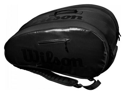 Wilson Super Tour Τσάντα Πλάτης Padel 6 Ρακετών Μαύρη