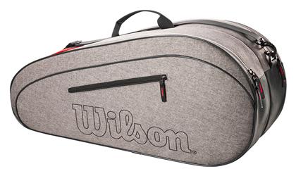 Wilson Team 6-Pack Τσάντα Ώμου / Χειρός Τένις 6 Ρακετών Γκρι από το E-tennis