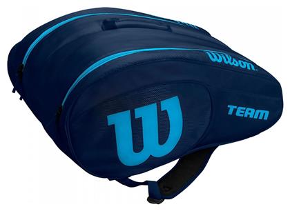 Wilson Team Padel Τσάντα Πλάτης Padel 2 Ρακετών Μπλε