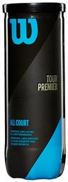 Wilson Tour Premier All Court Μπαλάκια Τένις για Τουρνουά 3τμχ από το Outletcenter