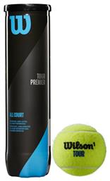 Wilson Tour Premier All Court Μπαλάκια Τένις για Τουρνουά 4τμχ από το Plus4u