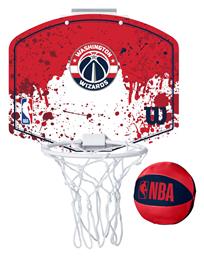 Wilson Washington Wizards Mini Μπασκέτα Δωματίου με Μπάλα από το MybrandShoes