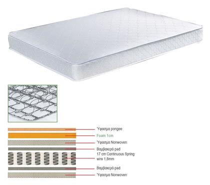 Woodwell Continuous Spring Μονό Ορθοπεδικό Στρώμα 90x200cm με Ελατήρια από το Esmarket