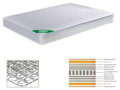 Woodwell Υπέρδιπλο Στρώμα 160x200x19cm με Ελατήρια