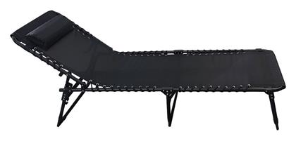 Woodwell Πτυσσόμενη Ξαπλώστρα Μαύρη