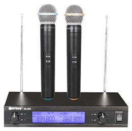 WVNGR Σύστημα Karaoke με Ασύρματα Μικρόφωνα WG-2009 σε Μαύρο Χρώμα