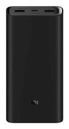 Xiaomi Mi Power Bank 20000mAh 50W με 2 Θύρες USB-A και Θύρα USB-C Μαύρο από το Public