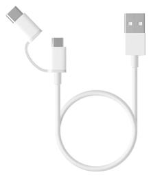 Xiaomi Regular USB to Type-C / micro USB Cable Λευκό 0.3m (SJV4083TY) από το e-shop