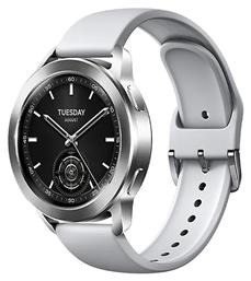 Xiaomi Watch S3 Αδιάβροχο με Παλμογράφο (Ασημί) από το e-shop