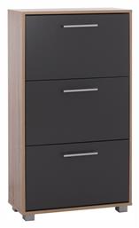 Ξύλινη Παπουτσοθήκη Davina με 3 Ράφια Sonama / Γκρι Μ62xΠ24xΥ110cm