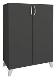 Ξύλινη Παπουτσοθήκη Lilly με 4 Ράφια Ανθρακι Μ72xΠ32.5xΥ88cm από το Designdrops