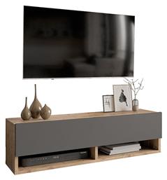 Ξύλινο Handra Ανθρακί / Καρυδί 100x31.5x29εκ. 176-000022