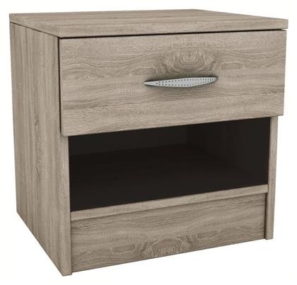 Ξύλινο Κομοδίνο Deco 112 Sonoma 40x35.5x41cm από το Designdrops