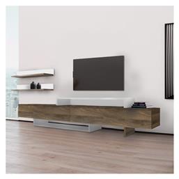 Ξύλινο Nirvana Καρυδί - Λευκό 180x31.3x41.7εκ. GP042-0179,1