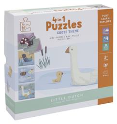 Ξύλινο Παιδικό Puzzle Goose 35pcs για 3+ Ετών Little Dutch από το Spitishop