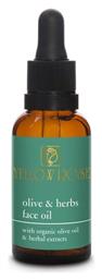 Yellow Rose Olive & Herbs Face Oil Λάδι Προσώπου για Ενυδάτωση & Αντιγήρανση με Έλαιο Τριαντάφυλλο 30ml