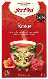 Yogi Tea Rose Μείγμα Βοτάνων Βιολογικό Προϊόν 17 Φακελάκια 34gr