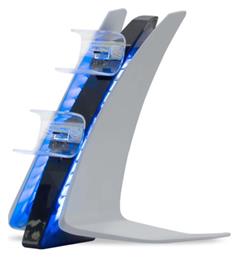 Zeroground CH-1500G Βάση Φόρτισης για 2 χειριστήρια PS5 με φωτισμό LED Λευκή 220069